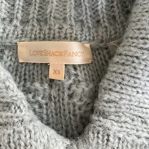 LoveShackFancy Berger Cropped Sweater - Picture 2 of 3